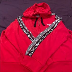 Zip up hooded sweatshirt